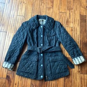 Womens Burberry Brit Quilted Jacket - size XS